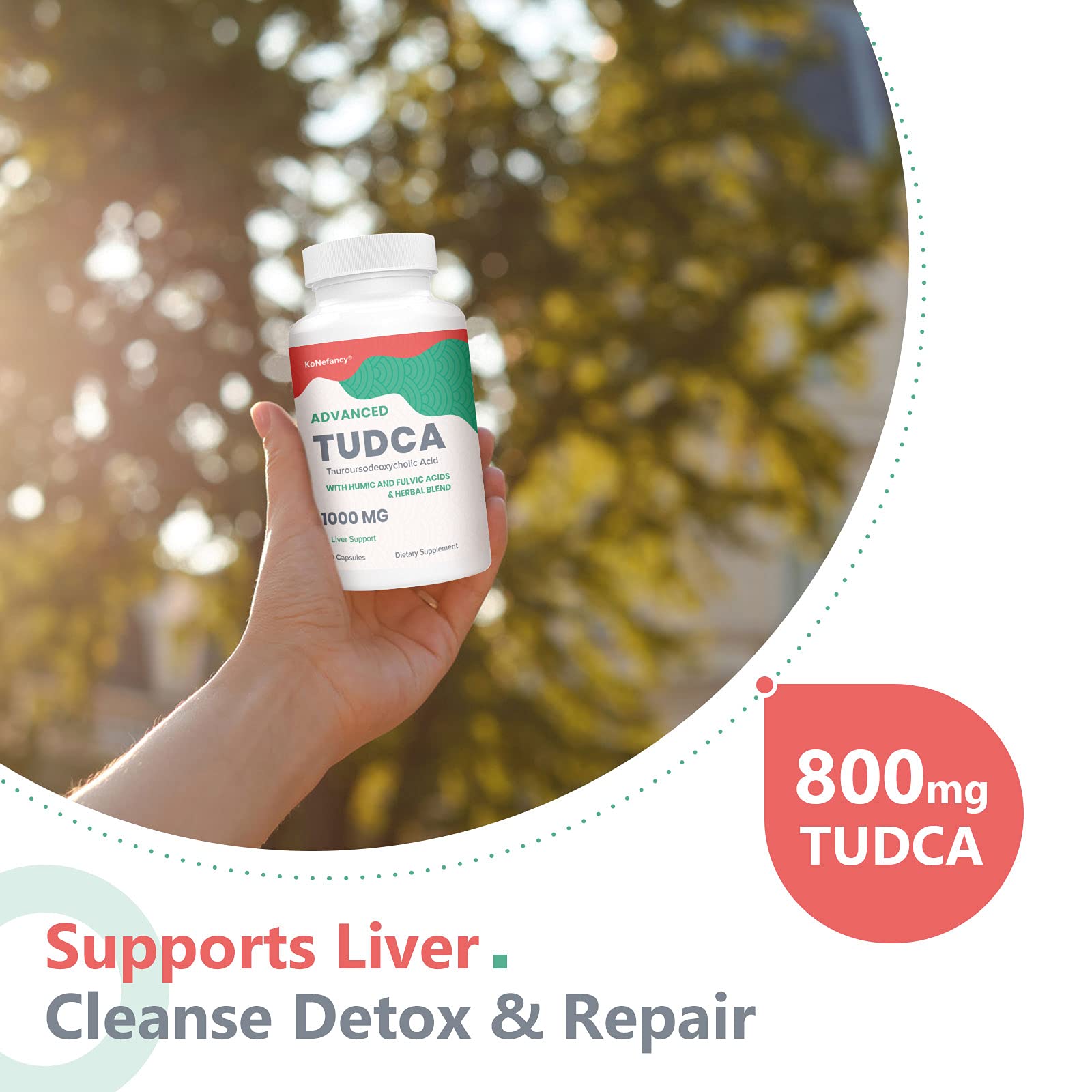 KoNefancy TUDCA with fulvic and humic acid for balanced support
