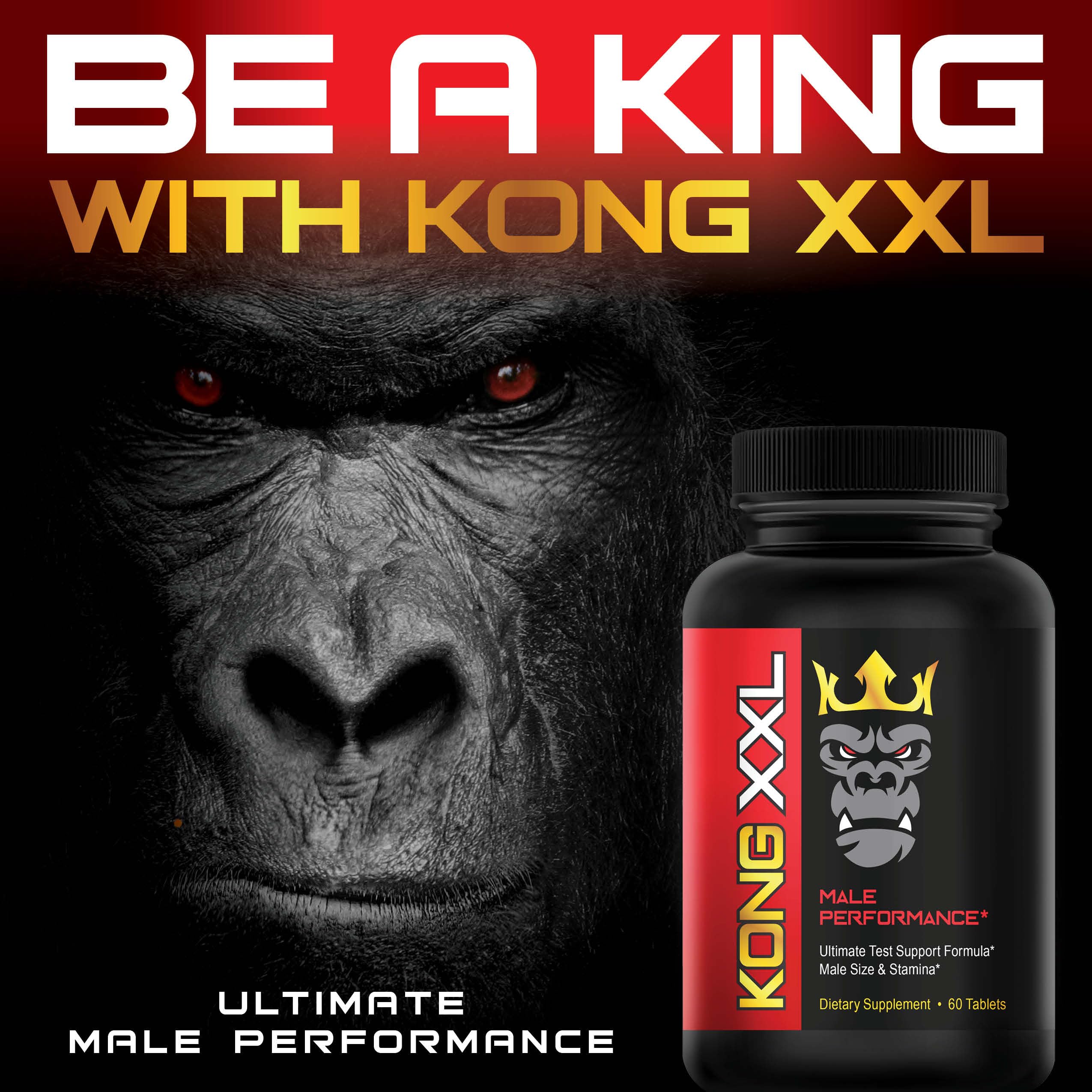 Kong XXL packaging-hero shot conveys premium product for performance goals.