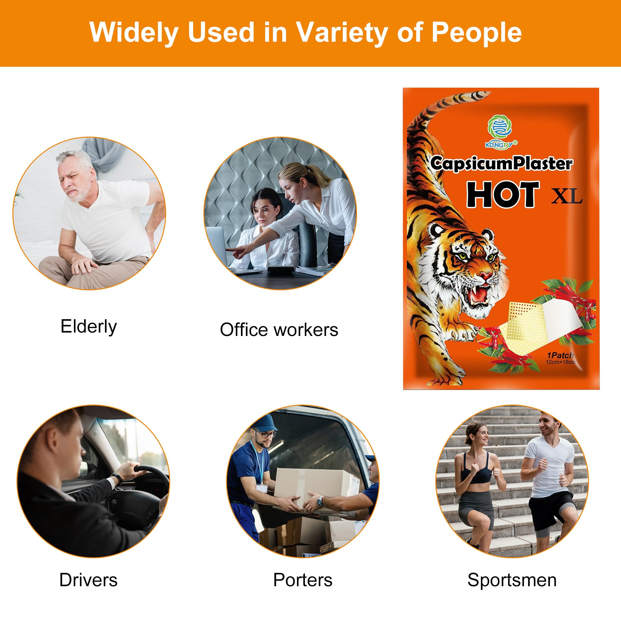KONGDY safe warming patch emphasizes breathable design and control.