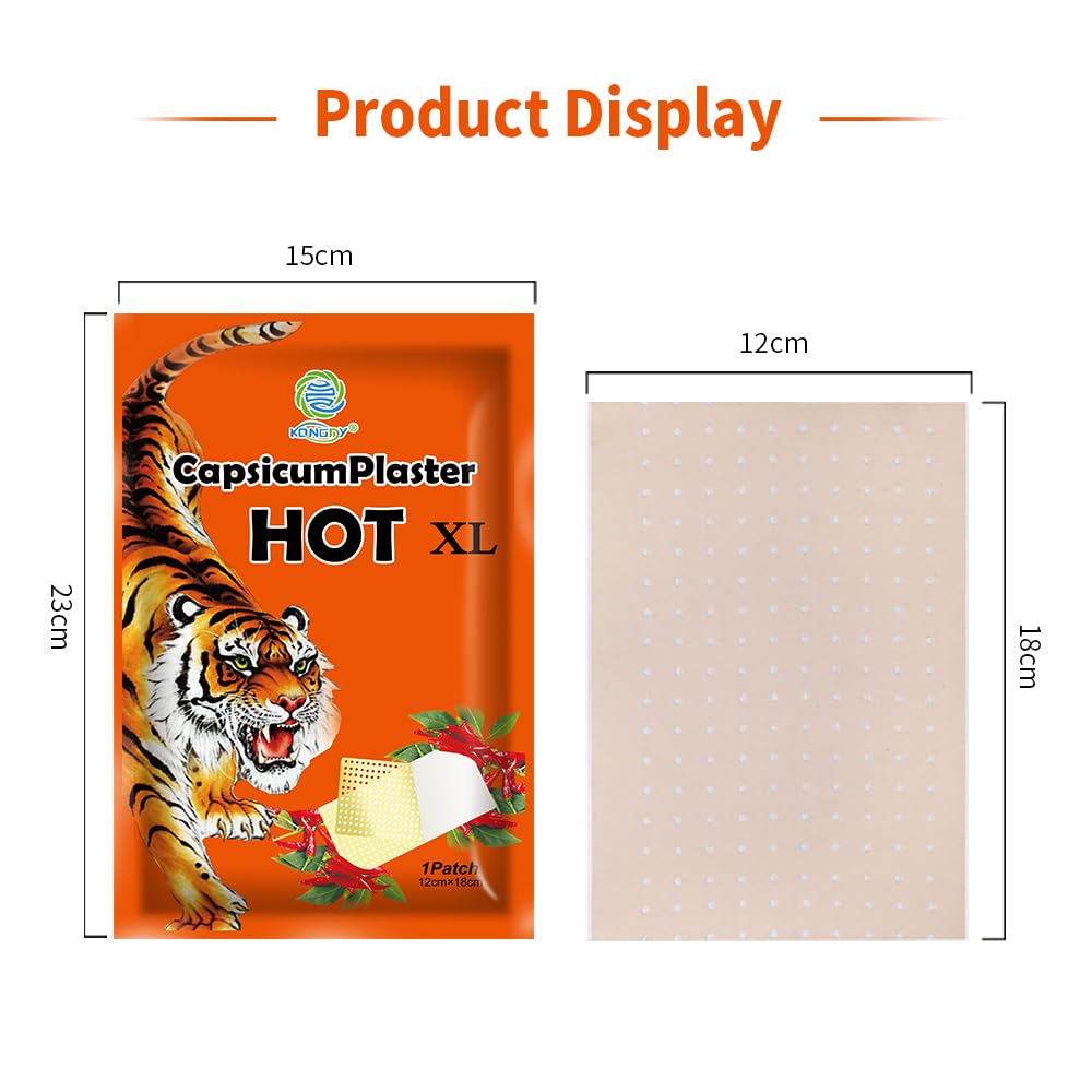 KONGDY tiger patch shoulder application highlights upper-body relief during activities.
