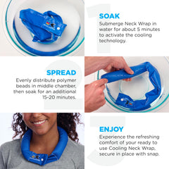 Koolgator worn during sports or hiking shows versatile cooling use