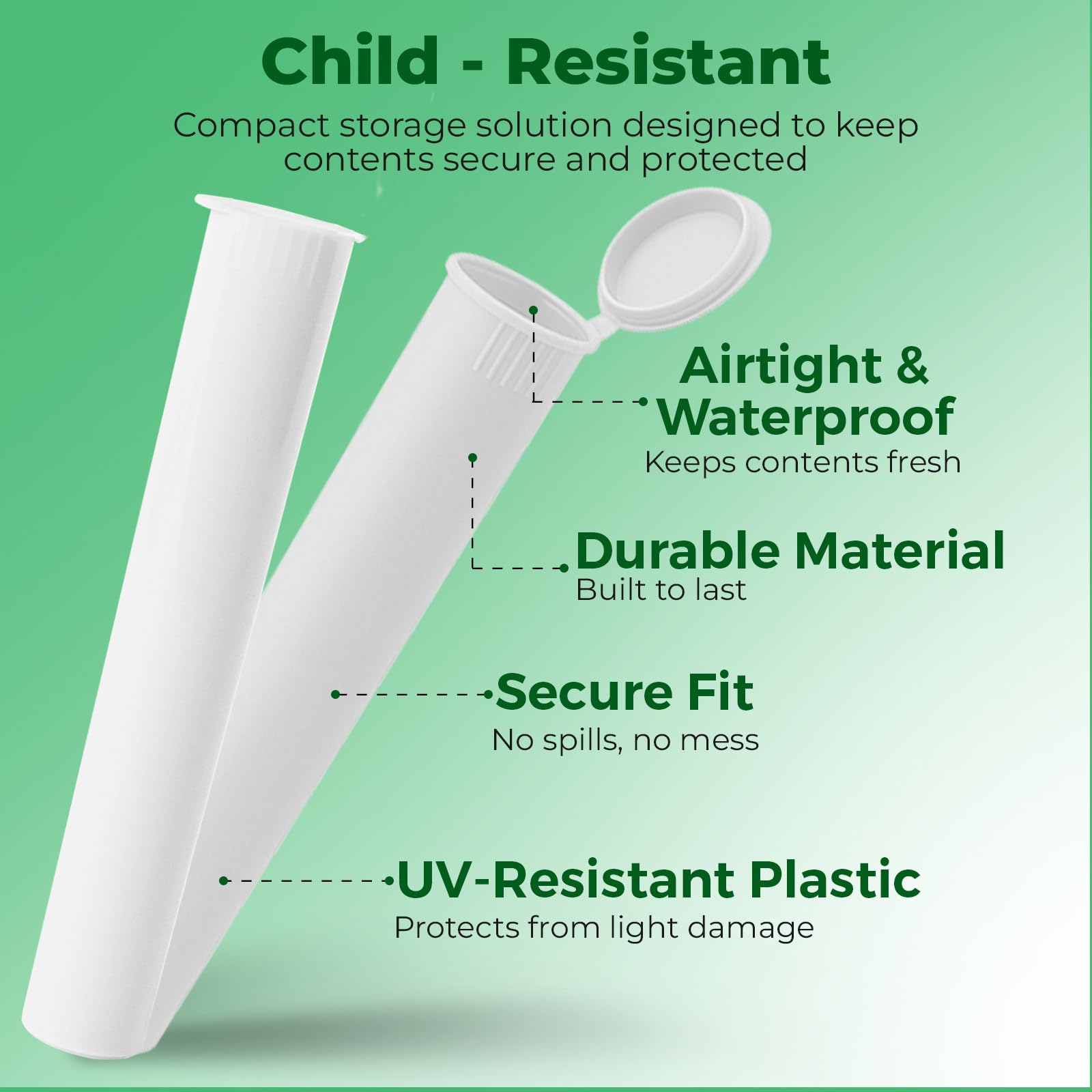 Kopperko CR certified container is easy to open for adults, hard for kids.