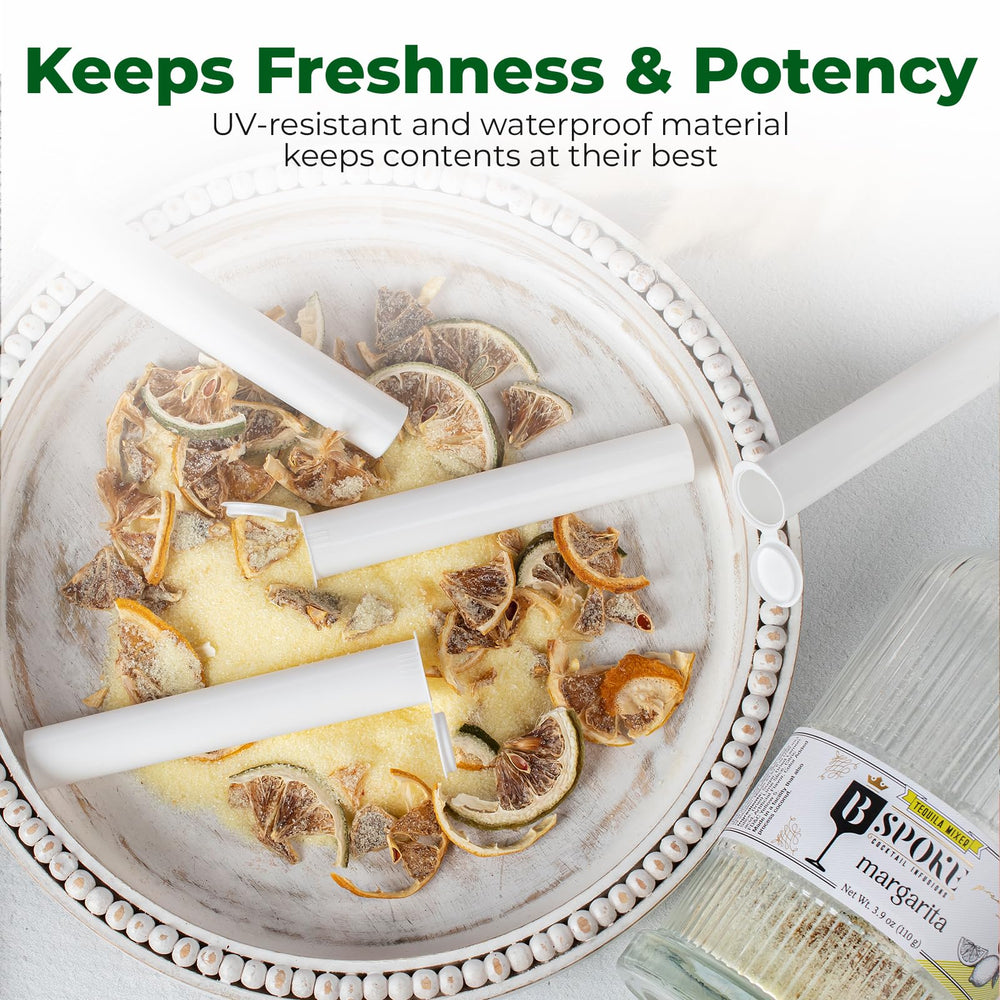 Kopperko mini storage tube is ideal for travel, gym, or kitchen spice use.