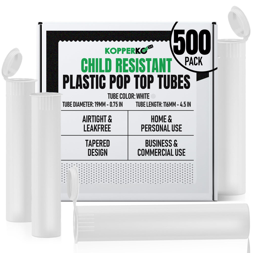 Kopperko travel pill bottles with 116mm length offer secure, portable storage.