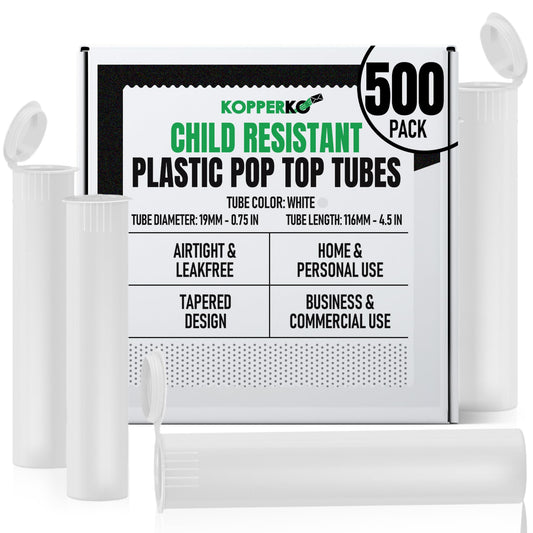 Kopperko travel pill bottles with 116mm length offer secure, portable storage.