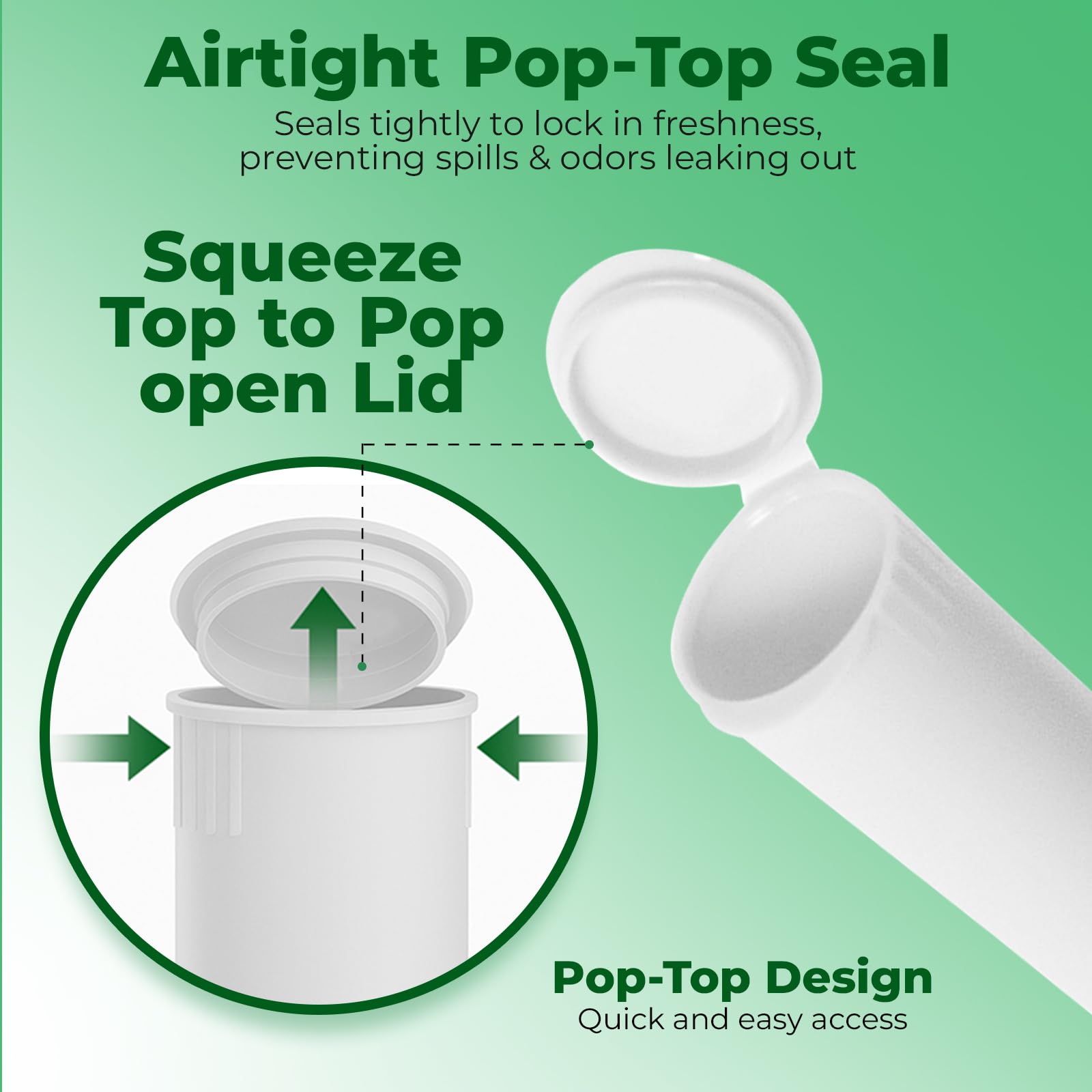 Kopperko waterproof airtight cap keeps contents protected during travel.