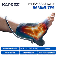 Koprez Foot CryoPump heel wrap provides focused relief for heel discomfort