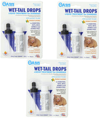Kordon Oasis Wet Tail Drops bottle for at-home care, enabling easy dosing for small pets.