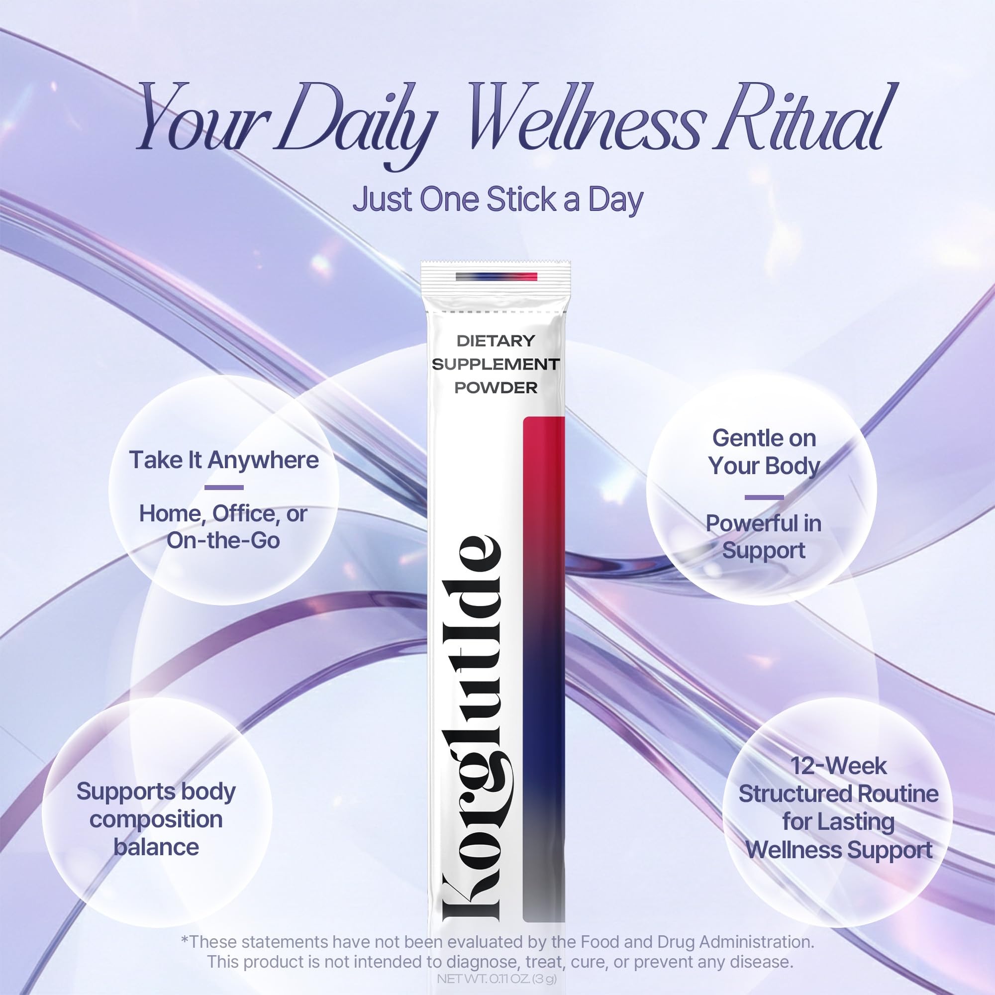 Korglutide box front view signals monthly supply and trusted quality.