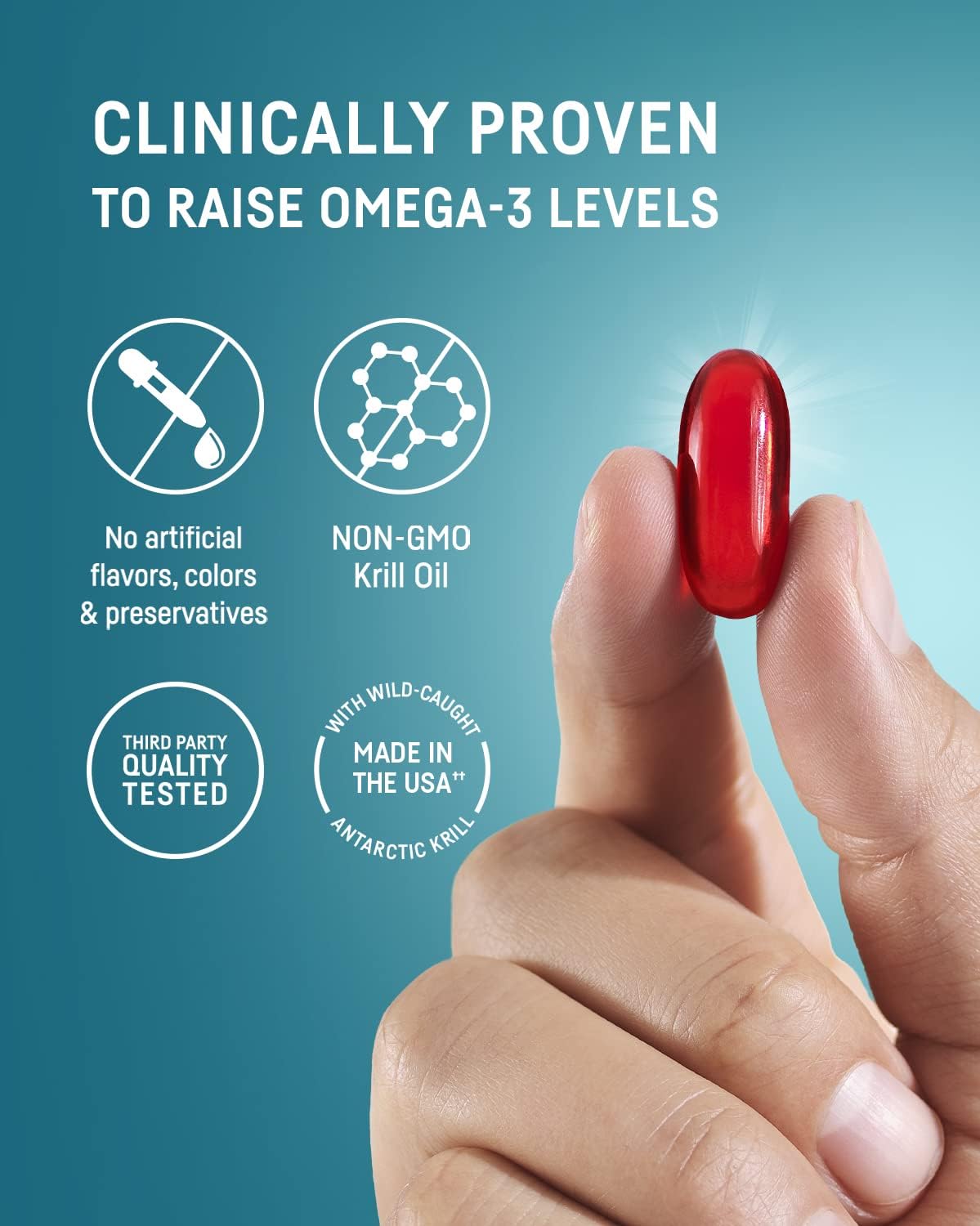 Kori Krill product label notes 70 mg choline per serving.