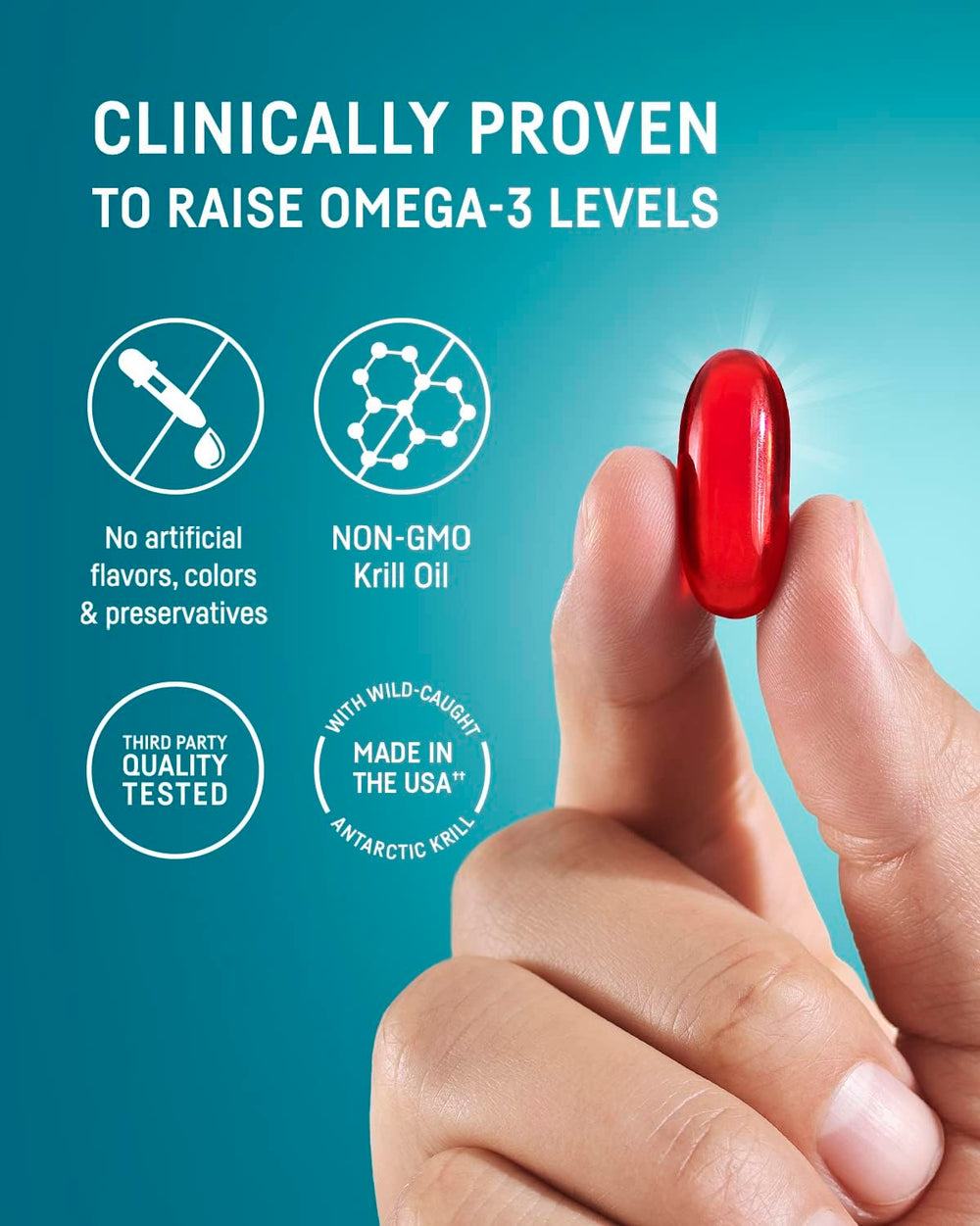 Kori Krill product label notes 70 mg choline per serving.