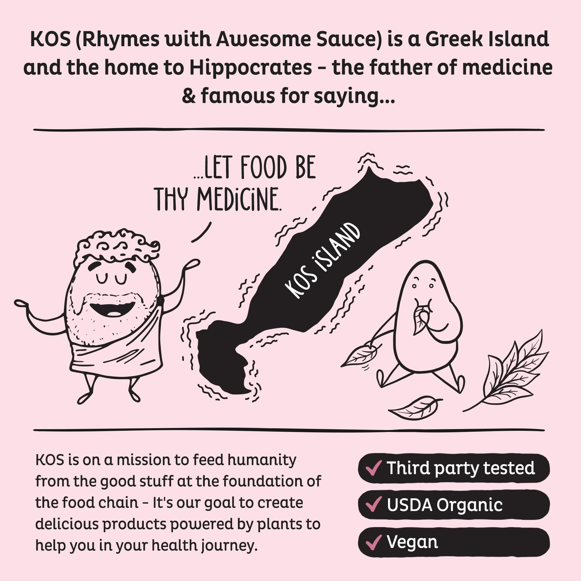 USDA Organic badge on KOS beetroot powder jar, trusted quality.