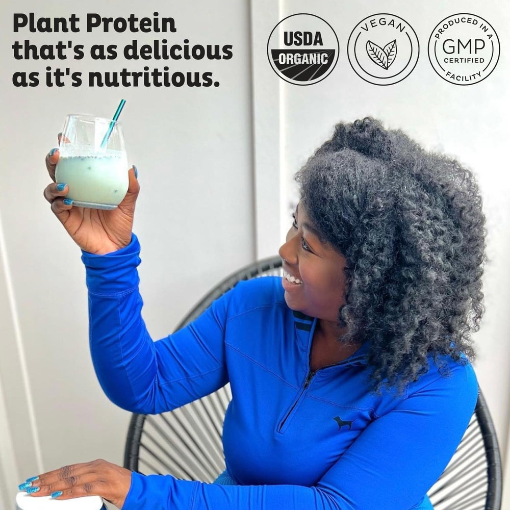 KOS Immunity Blend blueberry shake for daily wellness