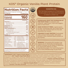 KOS Vegan Protein Powder vanilla smoothie bowl idea