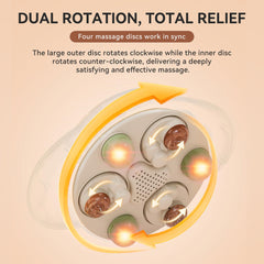 KOSTAK red-light heat therapy warms the abdomen for soothing comfort during sessions.