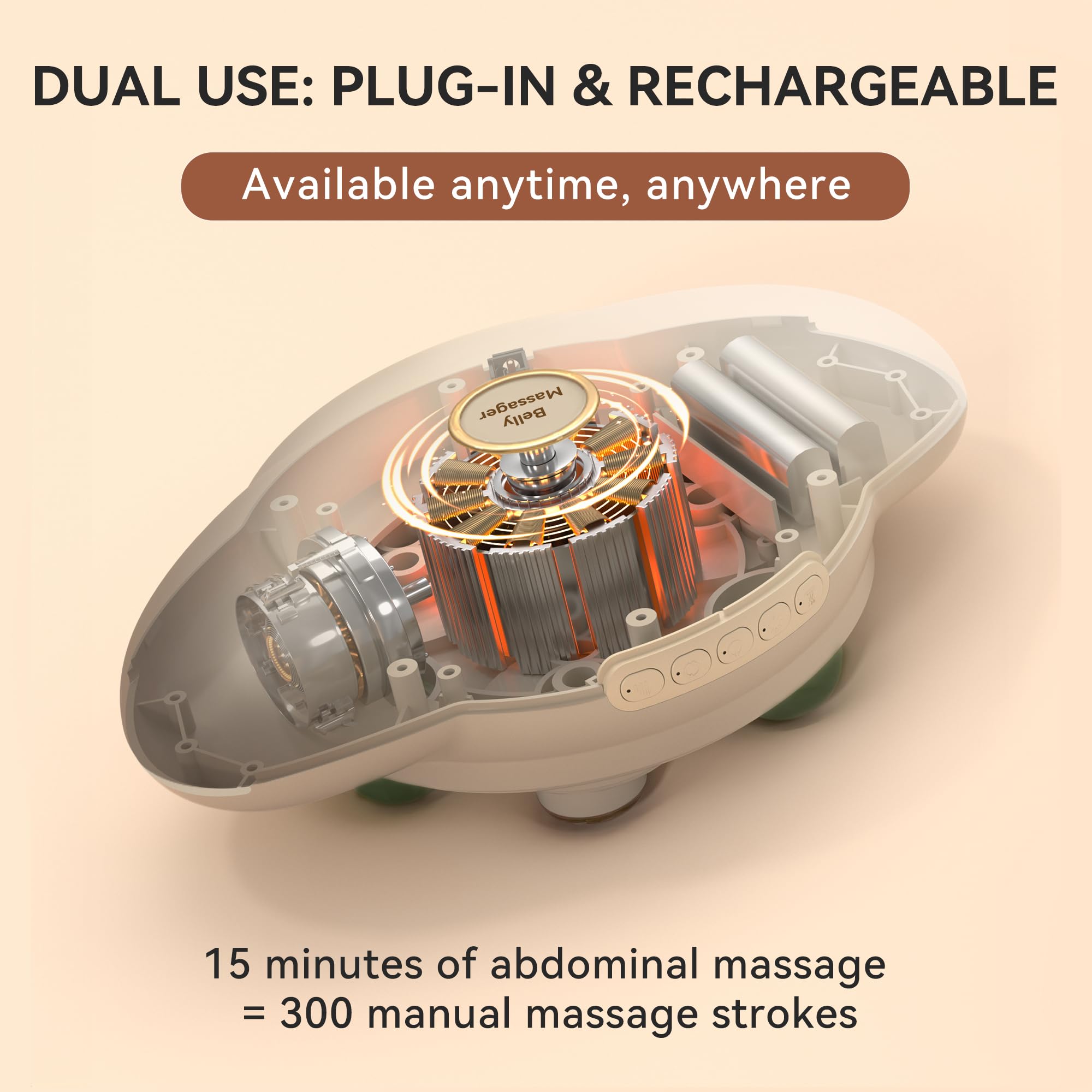 KOSTAK three-speed adjustable intensity lets you customize the massage level.