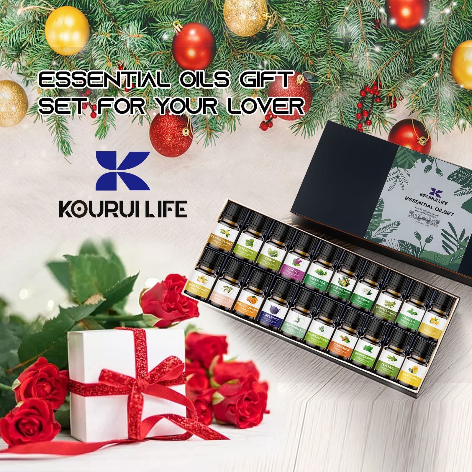 KOURUILIFE sensory oil jars, ideal for DIY spa moments