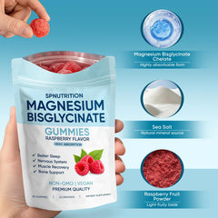KOVGOCY SPNutrition Gummies raspberry close-up shows natural flavor for a tasty daily supplement.