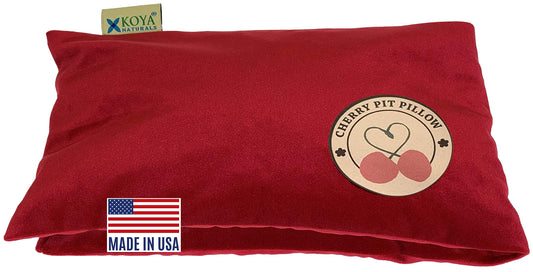 KOYA Naturals microwavable heat pack with cherry pit fill for lasting warmth