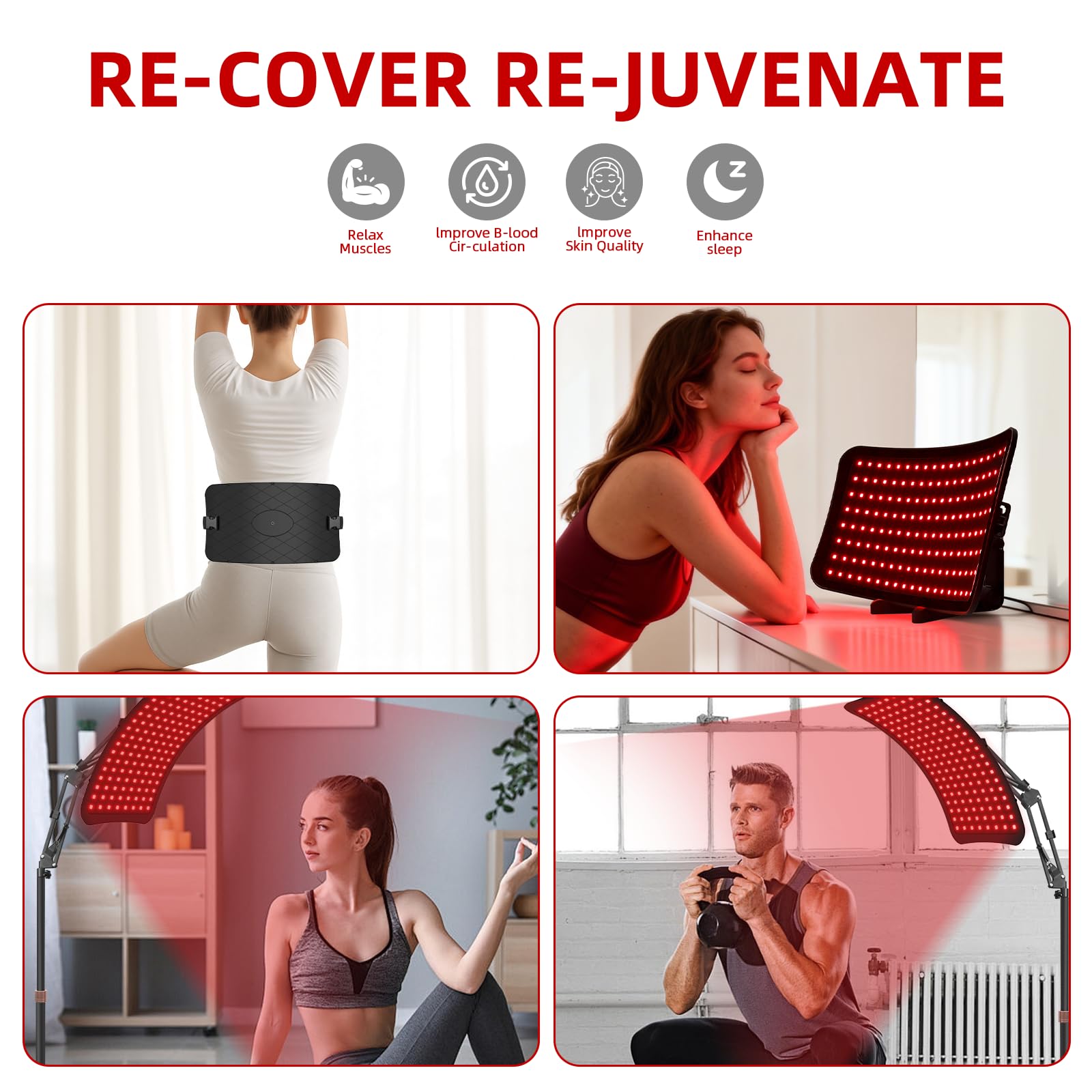 KQO Red Light Therapy Lamp gift-ready packaging for loved ones