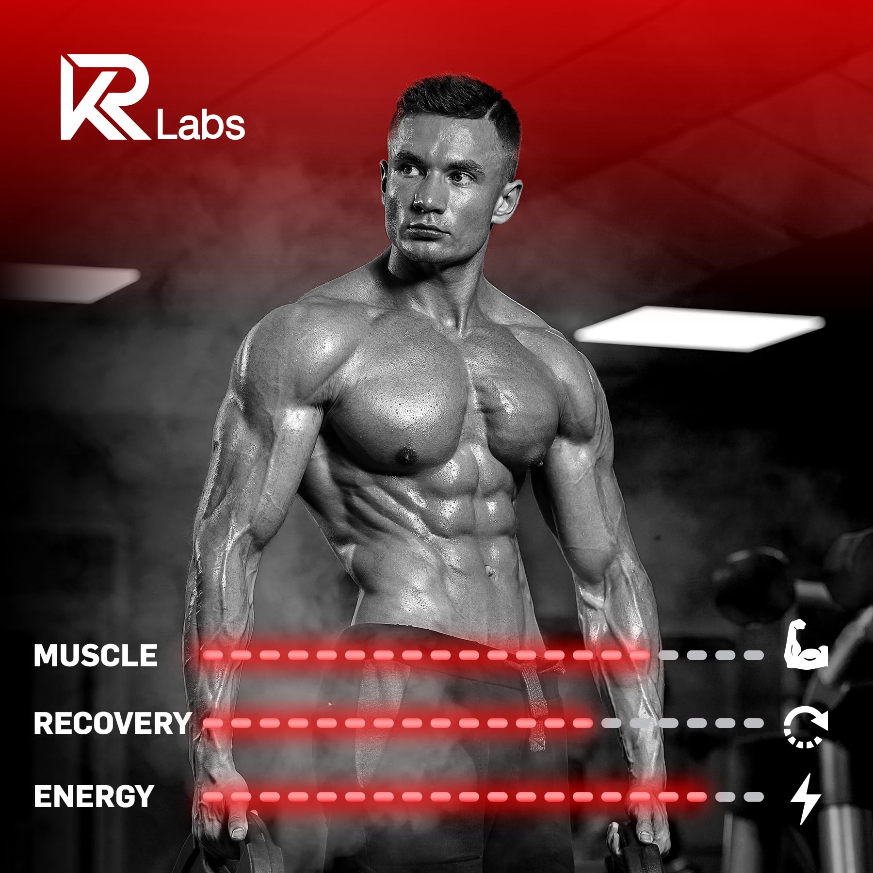 KR Labs nutrition panel close-up underscores macro details and protein content.