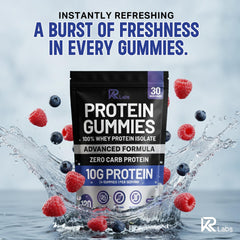 KR Labs on-the-go protein snack gummies for busy days.