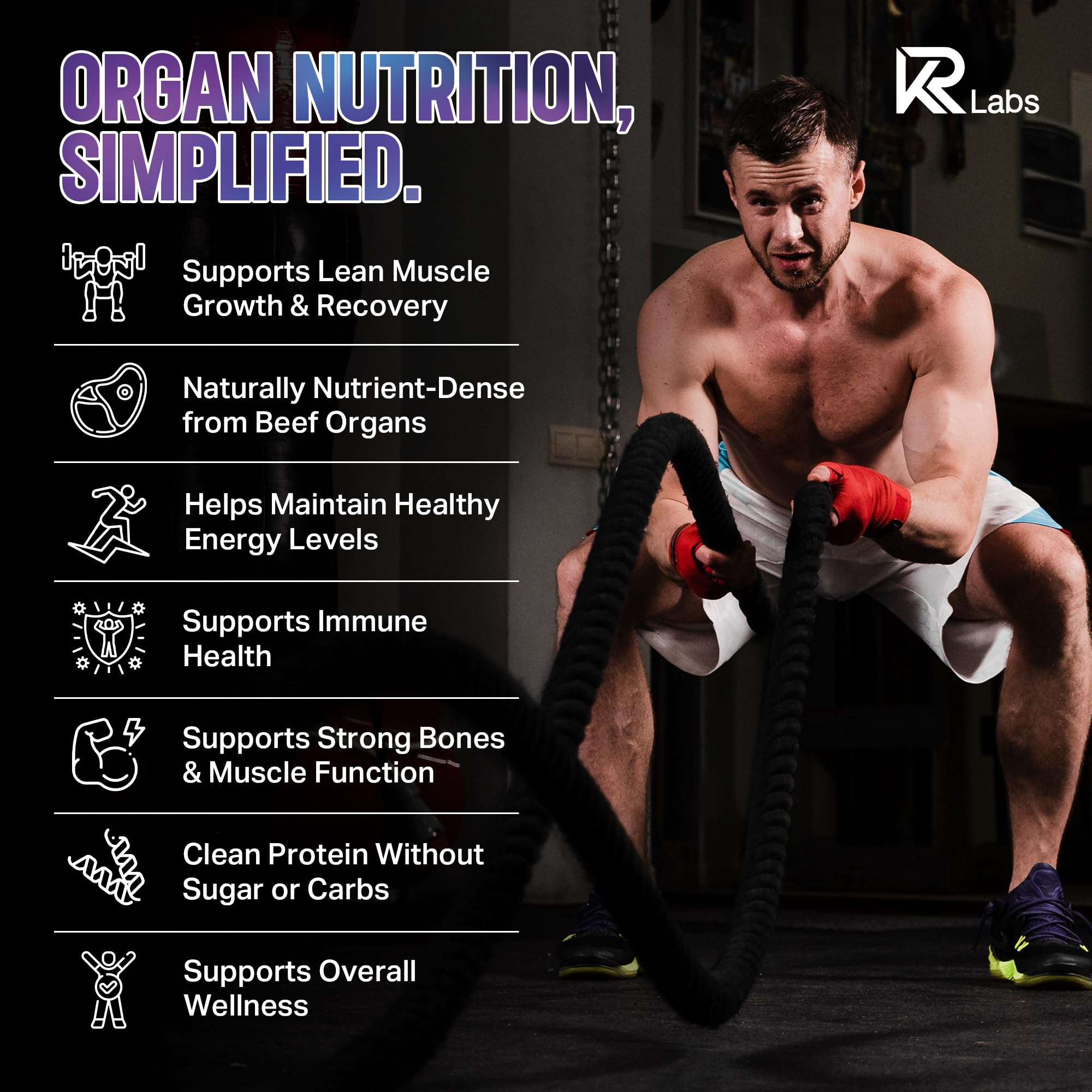 KR Labs mixed berry flavor gummies, tasty protein addition for the day.