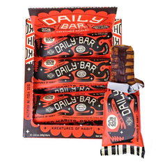 Kreatures of Habit Daily Bar chocolate peanut butter banger, bold flavor and protein