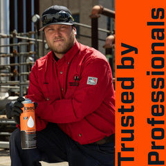 Kroil Original Penetrant on rusted hinge demonstrates lubrication and protection.