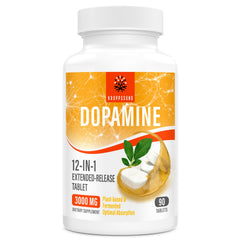 Kroppssund dopamine tablets bottle for easy daily supplementation.
