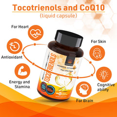 Kroppssund Tocotrienols 800mg with CoQ10 and Omega-3 ingredients for balanced nutrient synergy