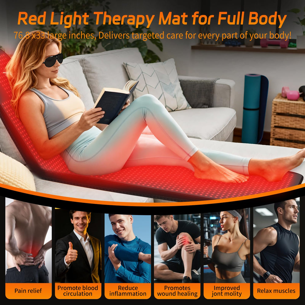 KTS mat head zone highlights targeted red light therapy for neck and head