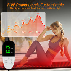 KTS red light mat shown in plug-and-play setup for quick use at home