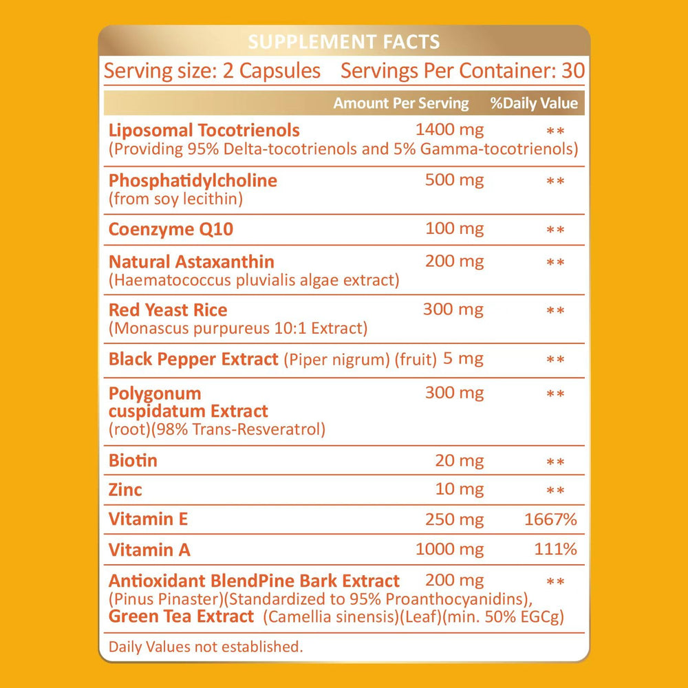 KUAFLY bottle nutrition facts panel conveying supplement details.