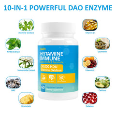 KUAFLY DAO capsules closeup highlights the high-potency enzyme formula for daily use.