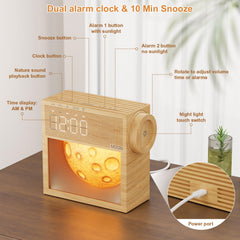KuflooQ 10-minute sunrise simulation brightens the room gradually