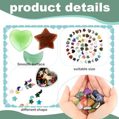 Kugliwa moon shaped crystal for meditation spaces and celestial home accents.