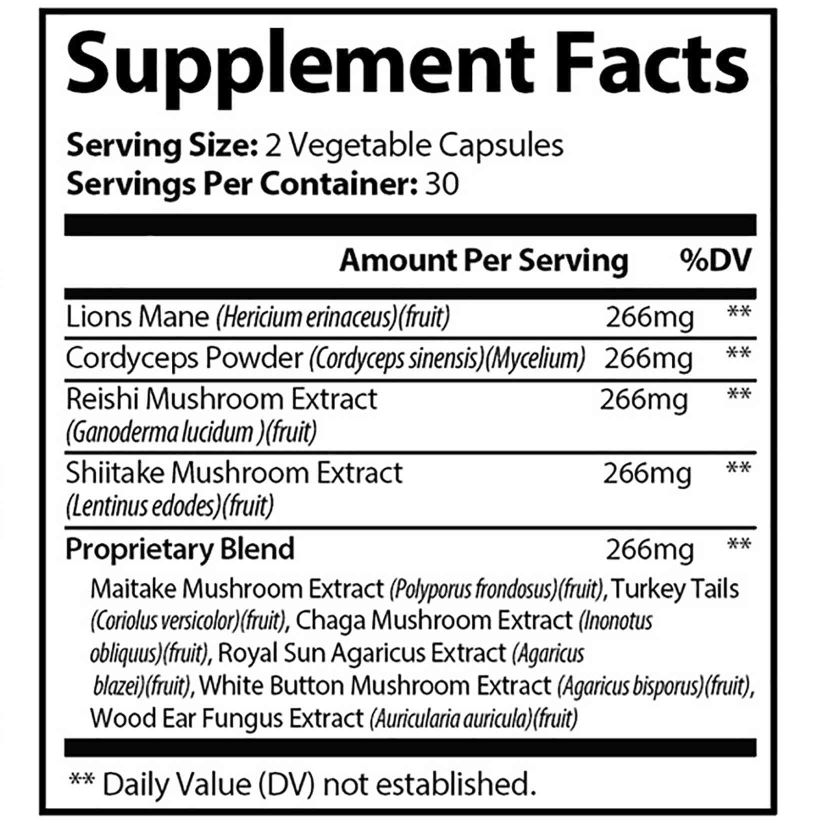 KUHTEM Dr Loves Roar Lions Mane capsules close-up for memory support.