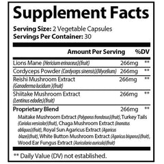 KUHTEM Dr Loves Roar Lions Mane capsules close-up for memory support.
