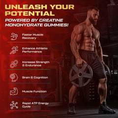 KUKALY creatine gummies pack shown as travel-friendly fitness companion.
