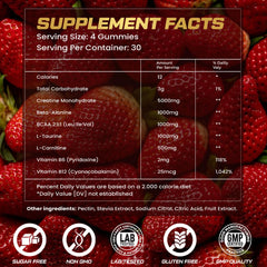 KUKALY strawberry creatine gummies displayed for daily workouts.
