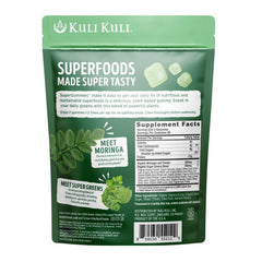 Greens blend in gummies including parsley and kale for daily greens.