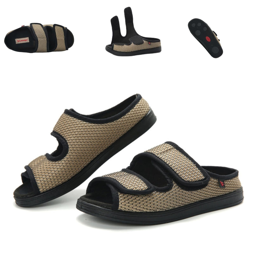 KUMUROETA extra-wide diabetic shoes with adjustable upper for swollen feet.