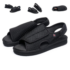 KUMUROETA open-toe diabetic sandal with wide-fit design for swollen feet.