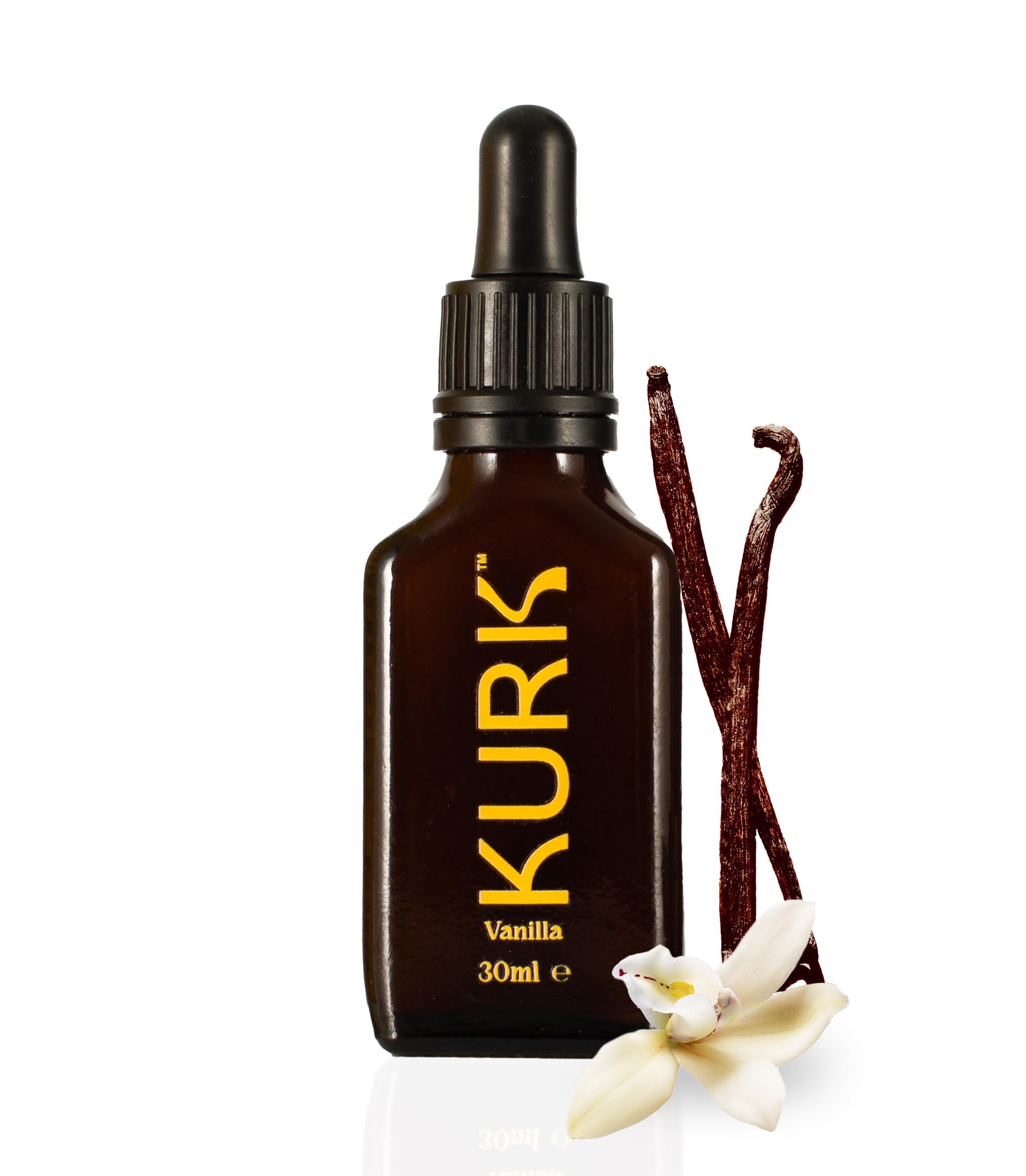 Kurk Essential turmeric drops bottle displaying micellar formula for enhanced absorption.