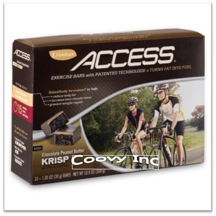 Kurniso Access Exercise Bars Chocolate Peanut Butter Krisp for sustained workout energy.