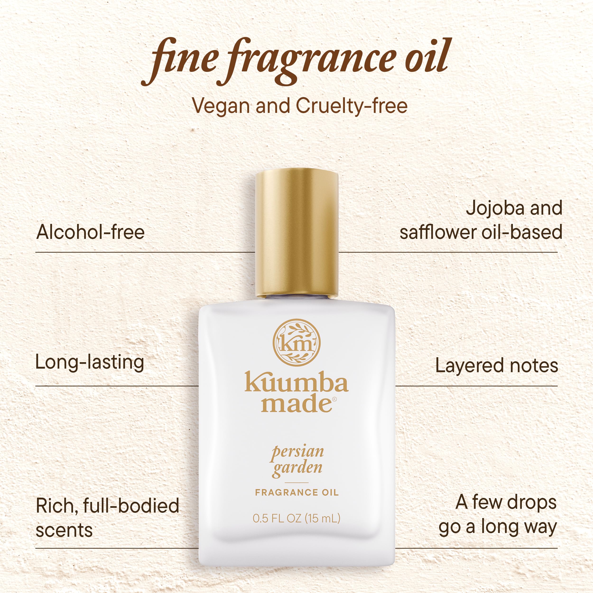 Kuumba Made Persian Garden Fragrance Oil note visuals with jasmine and lilac