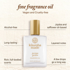 Kuumba Made Persian Garden Fragrance Oil note visuals with jasmine and lilac
