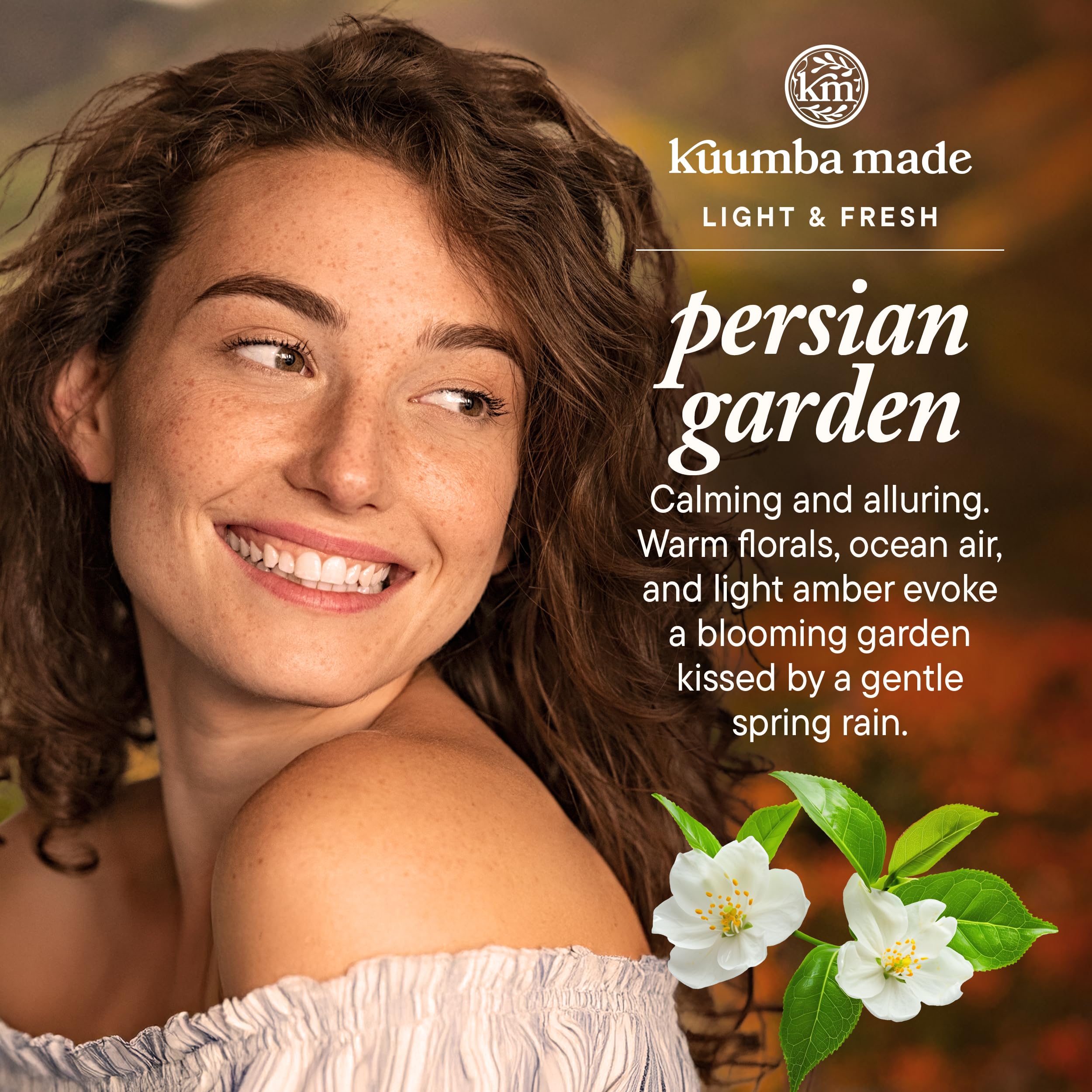 Kuumba Made Persian Garden Fragrance Oil packaging emphasizes vegan, cruelty-free ethics