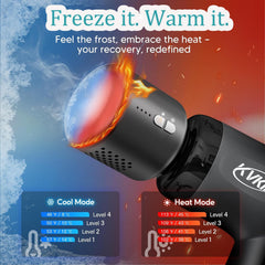 KVKID massager attachments arranged for targeted muscle relief.